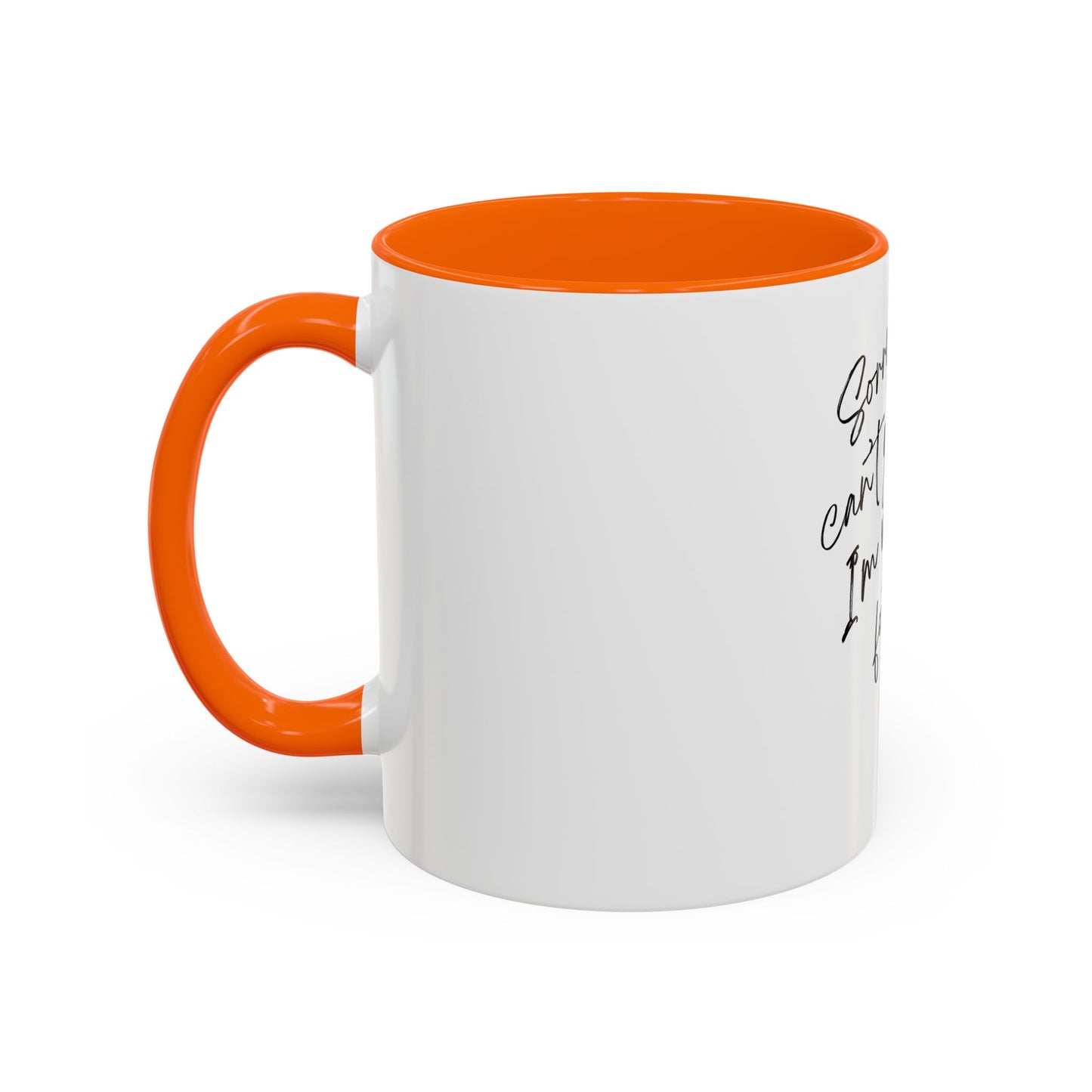 Football Girly Accent Coffee Mug - Sorry Can't Go Out